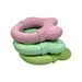 three-lobed ring natural latex teether toy